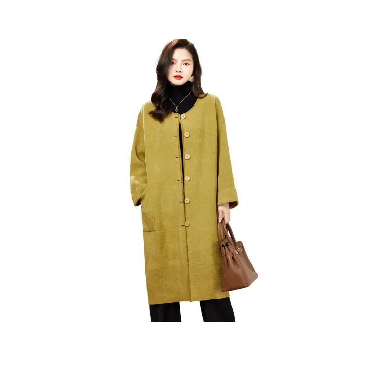 CARBAMMI Coats Women's Mustard Yellow-0