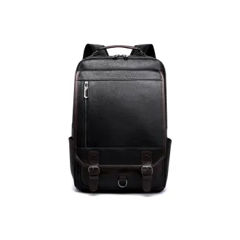 H YXIANG PU Backpack Men's Multicolor