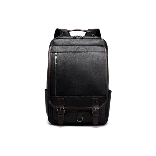 H YXIANG PU Backpack Men's Multicolor