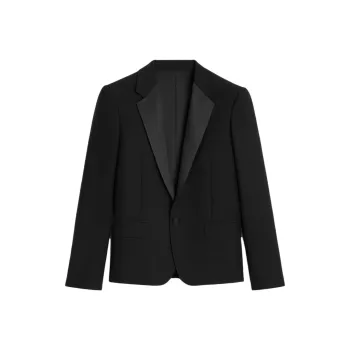 CELINE Short Tux Jacket In Wool And Mohair
