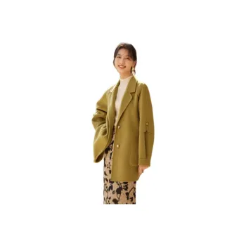 XWI Coats Women's Autumn Green Yellow