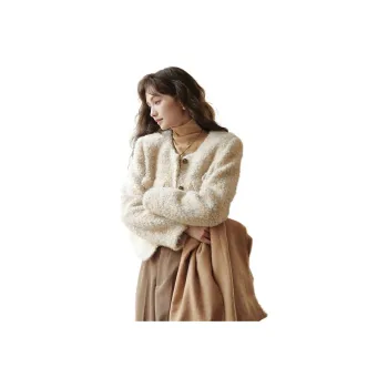 MISHOW Velvet feel Coat Women's Apricot Orange