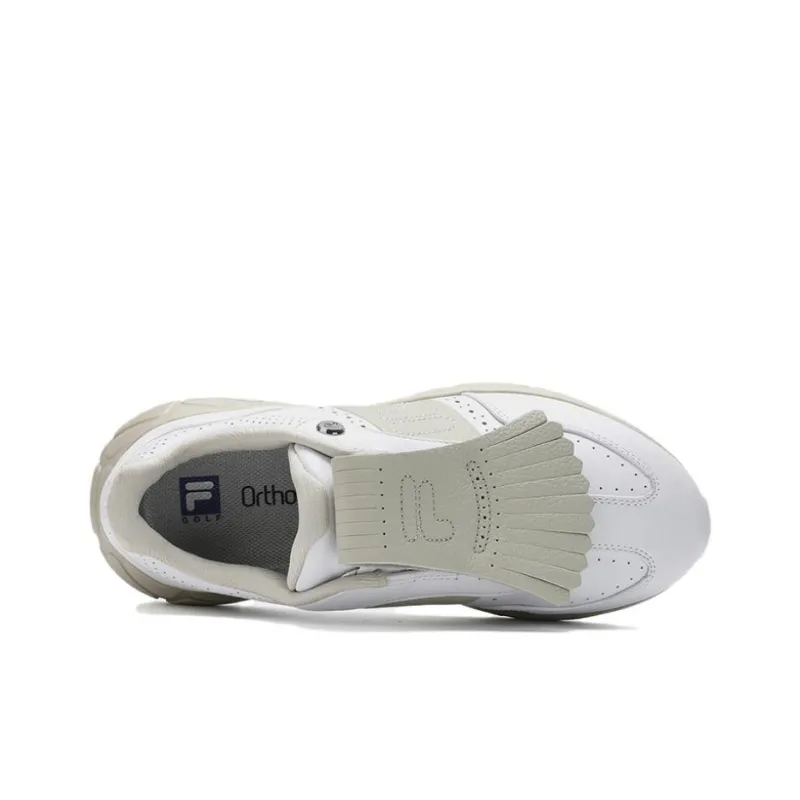FILA GF DRIVER Anti Slip Wear Resistant Low Top Golf Shoes Women's White-2