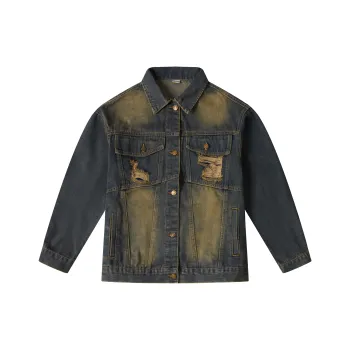 YINLEI Denim Jacket Unisex Blue