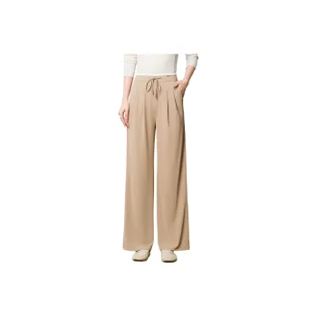 FENHONGMALI Casual Pants Women's Camel