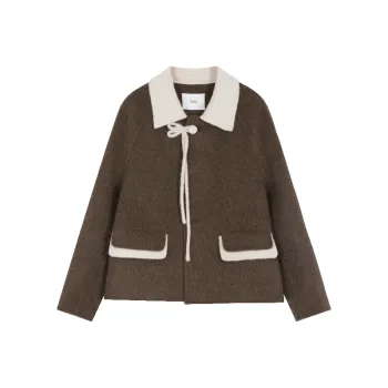 Mo Han Yi Mei Coat Women's Oil Chestnut Brown