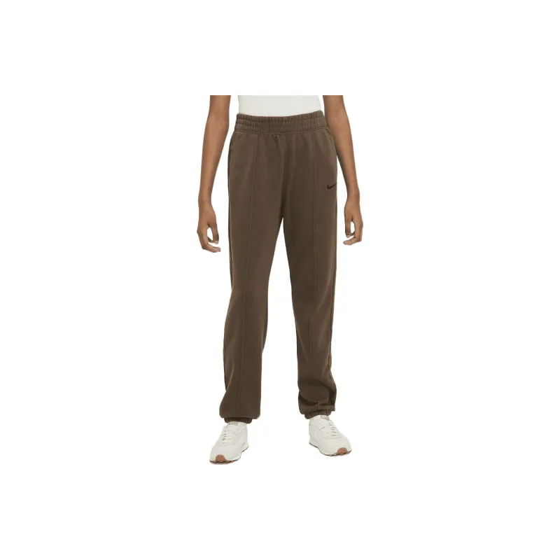 Nike Sportswear Essentials Series Knitted Sports Pants Women's Brown-0