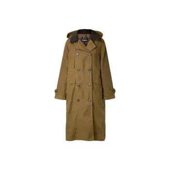 BARBOUR Trench Coats Women's Brown