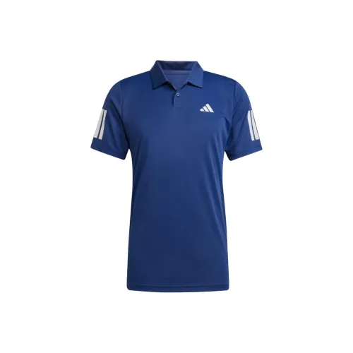 Adidas Tennis3 Stripes Polo Shirt Men's Dark Blue