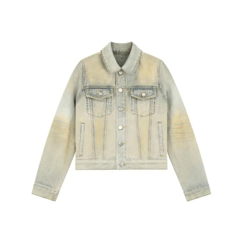 WE11DONE SS23 Denim Jacket Women's Light Blue-0