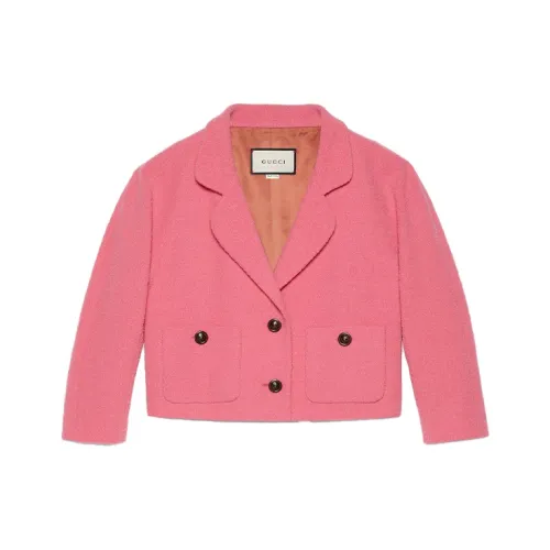 GUCCI Cropped Coats Women's Pink