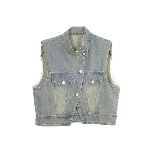 BLACK&COLOR Vests Women's Blue