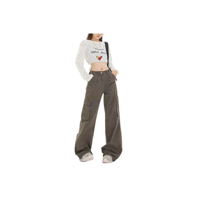 YINLEI Casual Pants Women's Dark Wheat-0