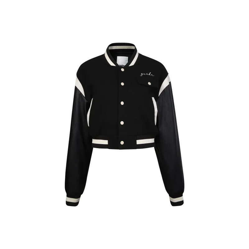 Guuka Hero Baseball Jacket Women's Black-0