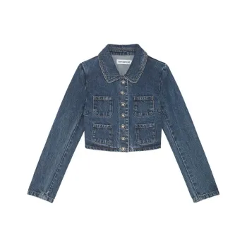 Self-portrait Denim Jacket Women's Denim Blue