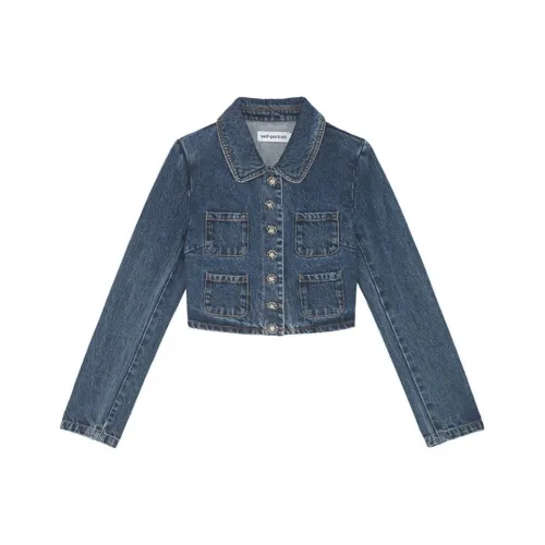 Self-portrait Denim Jacket Women's Denim Blue