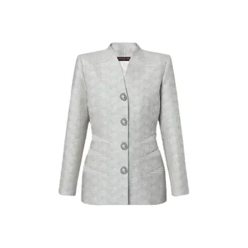 LOUIS VUITTON Damier Accent Collarless Blazer
