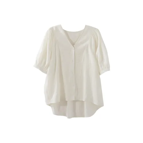 Ning Cai Yuer Shirts Women's Ecru