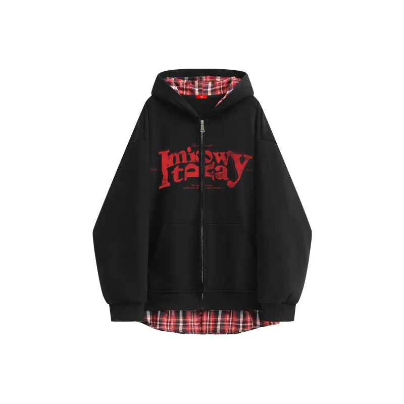 MIIOW Trend Party Series Sweatshirt Unisex Heather Gray & Red-3