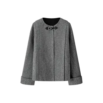 MOSIIMORII Coats Women's Shadow Gray Stacked
