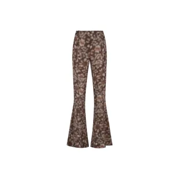Acne Studios Abstract Printed Flared Hem Trousers