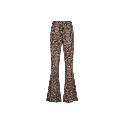 Acne Studios Abstract Printed Flared Hem Trousers
