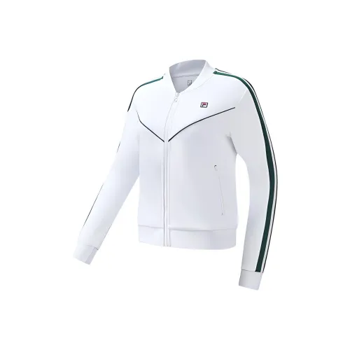 FILA Athletics Cropped Coats Women's Jade White