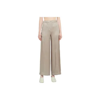 LOEWE Anagram embroidered Satin Trousers