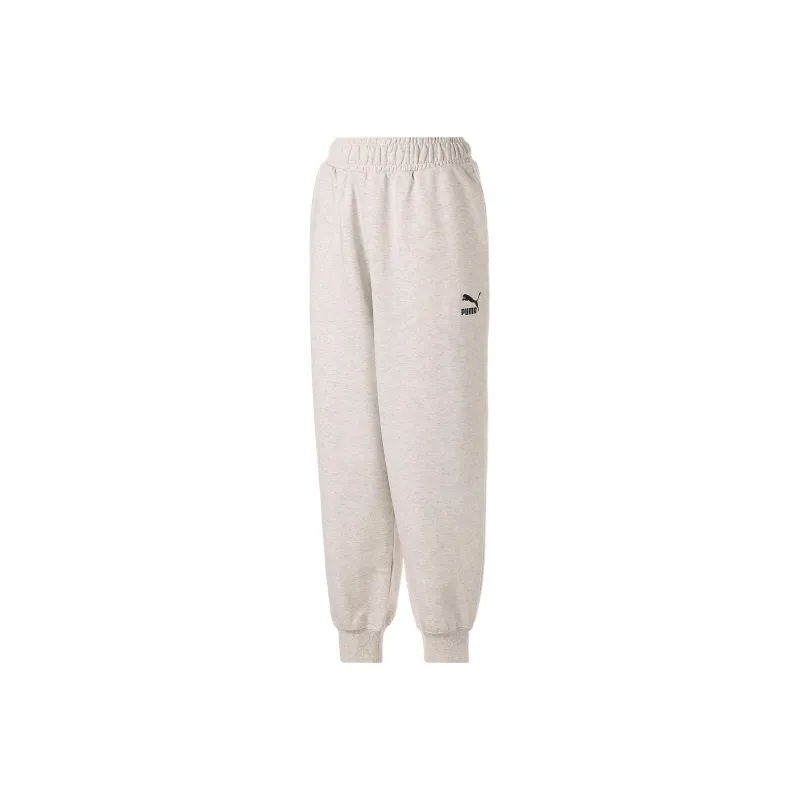 PUMA Knitted Sweatpants Women's Beige-0