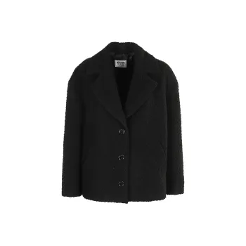 MOSCHINO Jeans Long-Sleeved Button-Up Coat