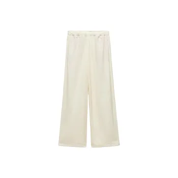 ZARA ZW Series Casual Pants Women's Frosted White