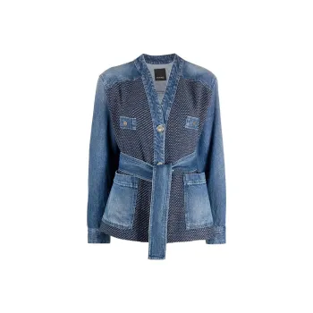 PINKO Denim Jackets Women's Blue