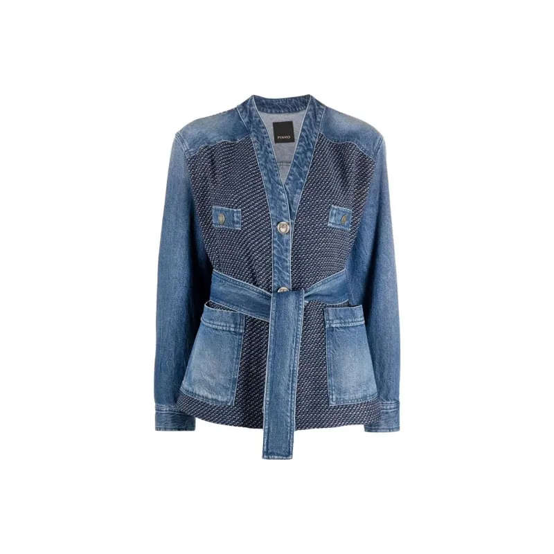 PINKO Denim Jackets Women's Blue-0