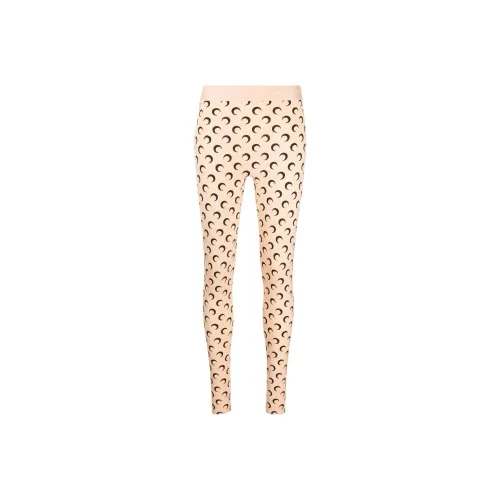 Marine Serre Fuseaux Crescent Moon print Leggings
