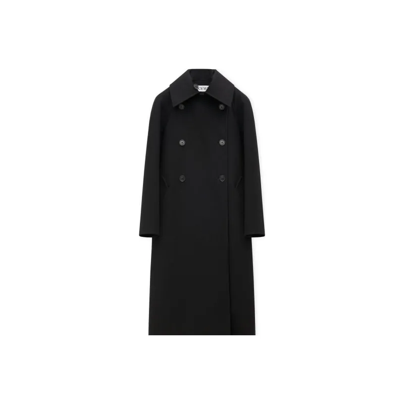 LOEWE Double Breasted Long Coat-0
