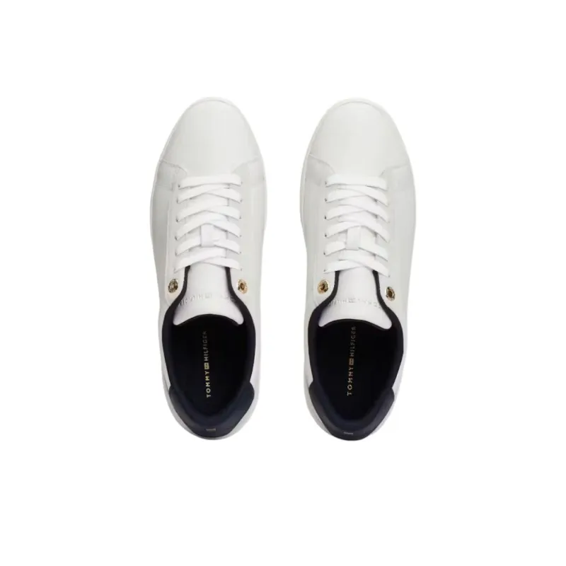 Tommy Hilfiger Trainers Low Top Skateboard Shoes Women's White-3