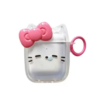 Beams Compatibility Airpods4/3/Pro/Pro2 Silicone In Fun Cute Sleepy Kitten Bowknot Impact Resistant Headphone Cases
