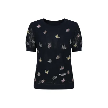 JZ. ANNAKRO Knitwear Women's Floral Dark Blue