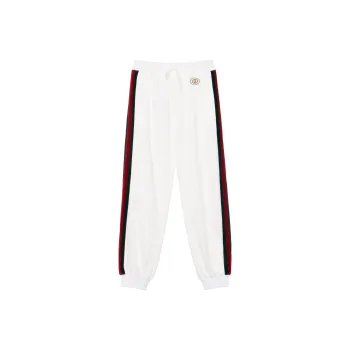 GUCCI SS23 Knitted Sweatpants Women's White