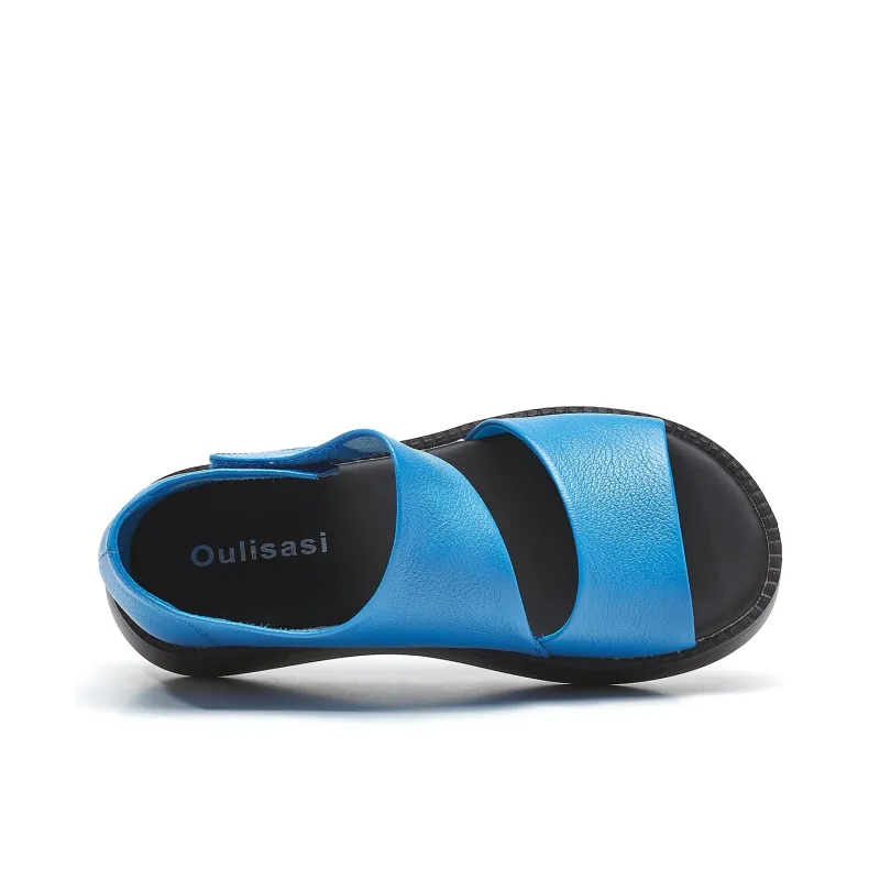 OULISASI One Strap Sandals Women's-17