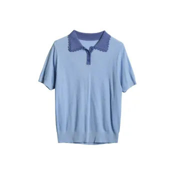 Olrain Knitwear Women's Purple Blue