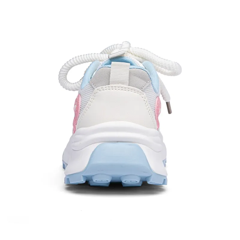 RENBEN Cushioning, Slip Resistant, And Abrasion Resistant Low Top Chunky Sneakers Women's Milan Pink-3