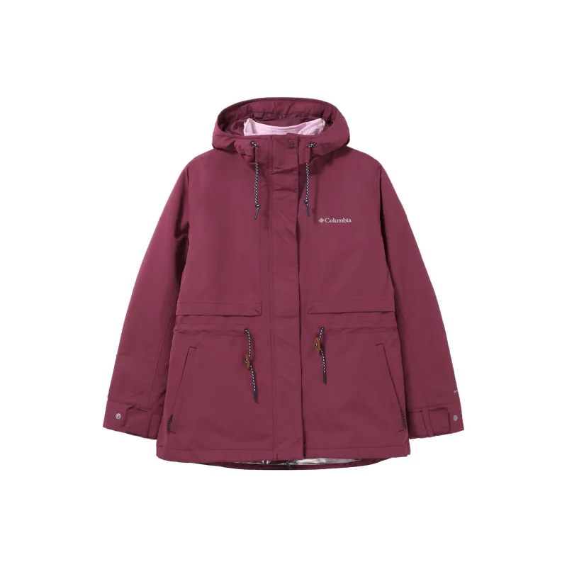 Columbia Waterproof And Windproof Windbreaker Jacket Women's Dark Purple-0