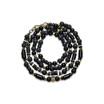 Cuud Natural Obsidian Bracelets Men's