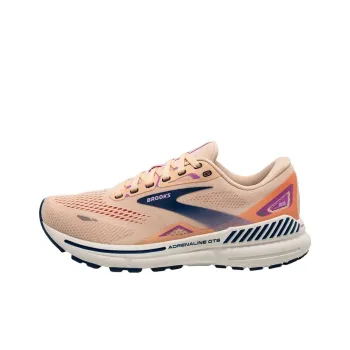 Brooks Adrenaline GTS 23 Anti Slip Wear Resistant Low Top Running Shoes Women's Light Pink