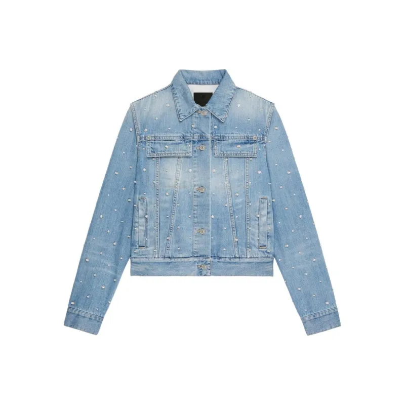 Givenchy Denim Jackets Women's Blue-0