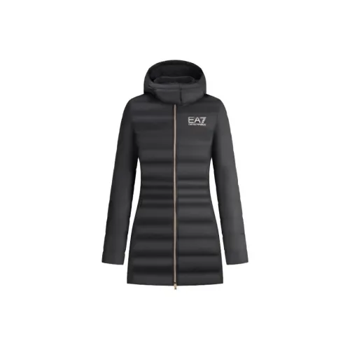 EMPORIO ARMANI Logo-print Hooded Padded Coat