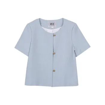 TOUCH Cropped Coat Women's Light Lake Green