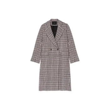 Maje Houndstooth Double breasted Coat