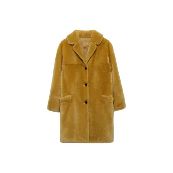 PRADA FW24 Coats Women's Yellow
